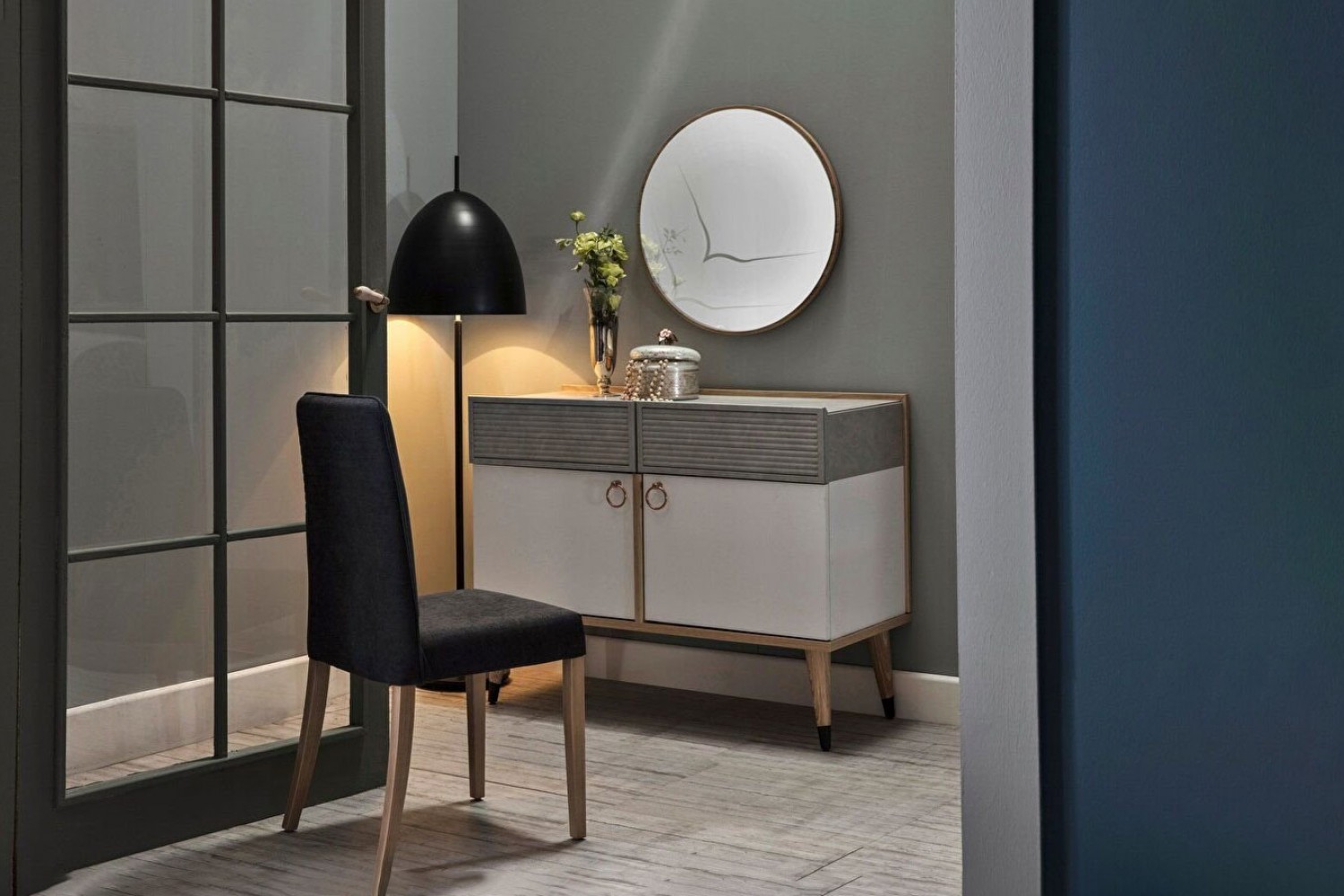 Lena Dressing Table & Mirror 