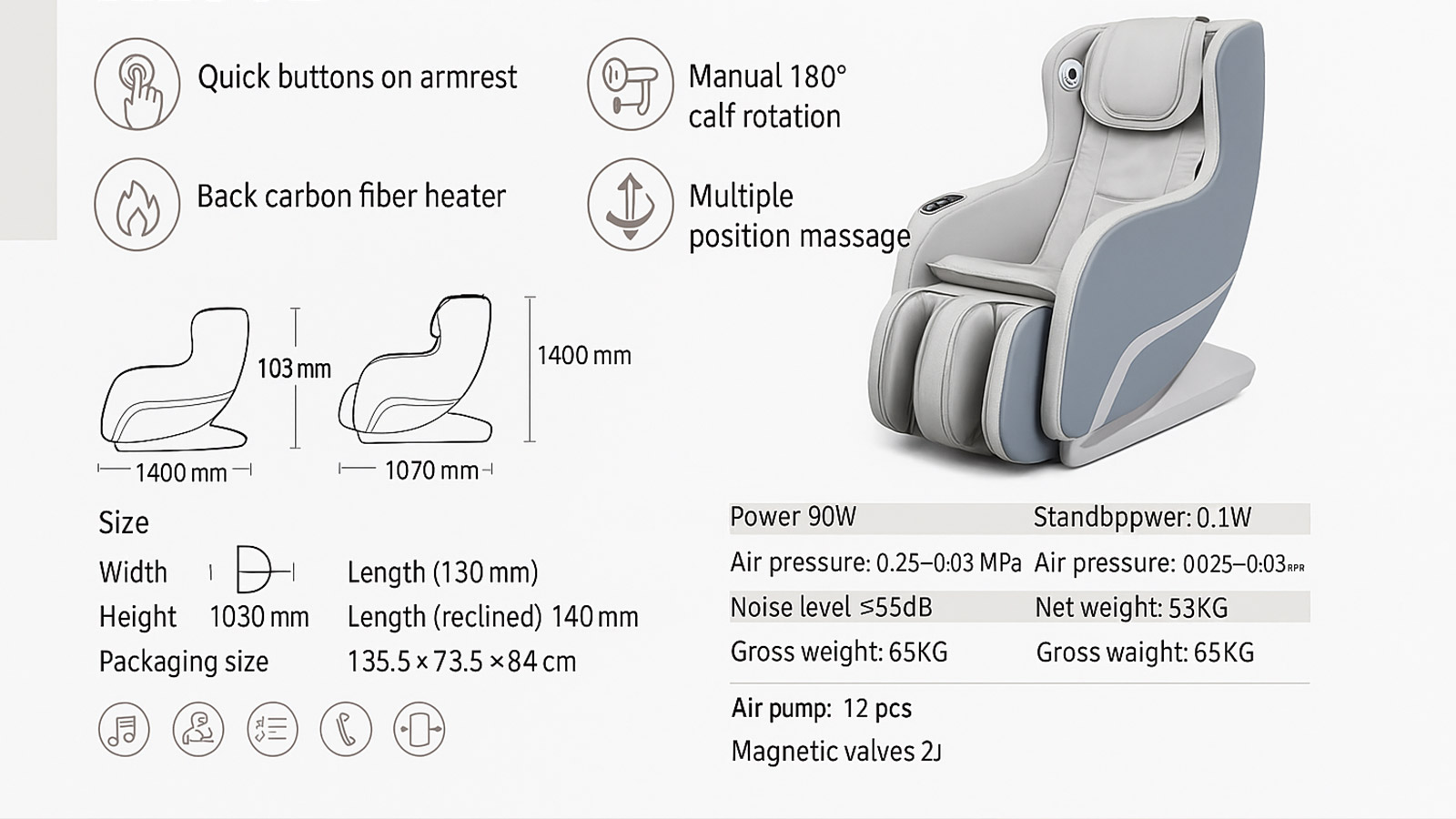 Massage Chair 1801 Massage Chair 1801