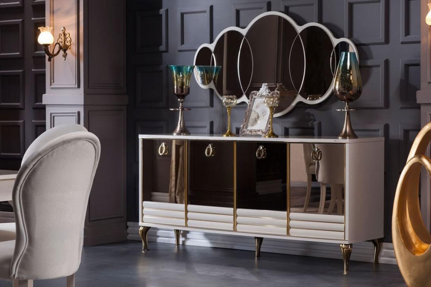 Elite Sideboard And Mirror