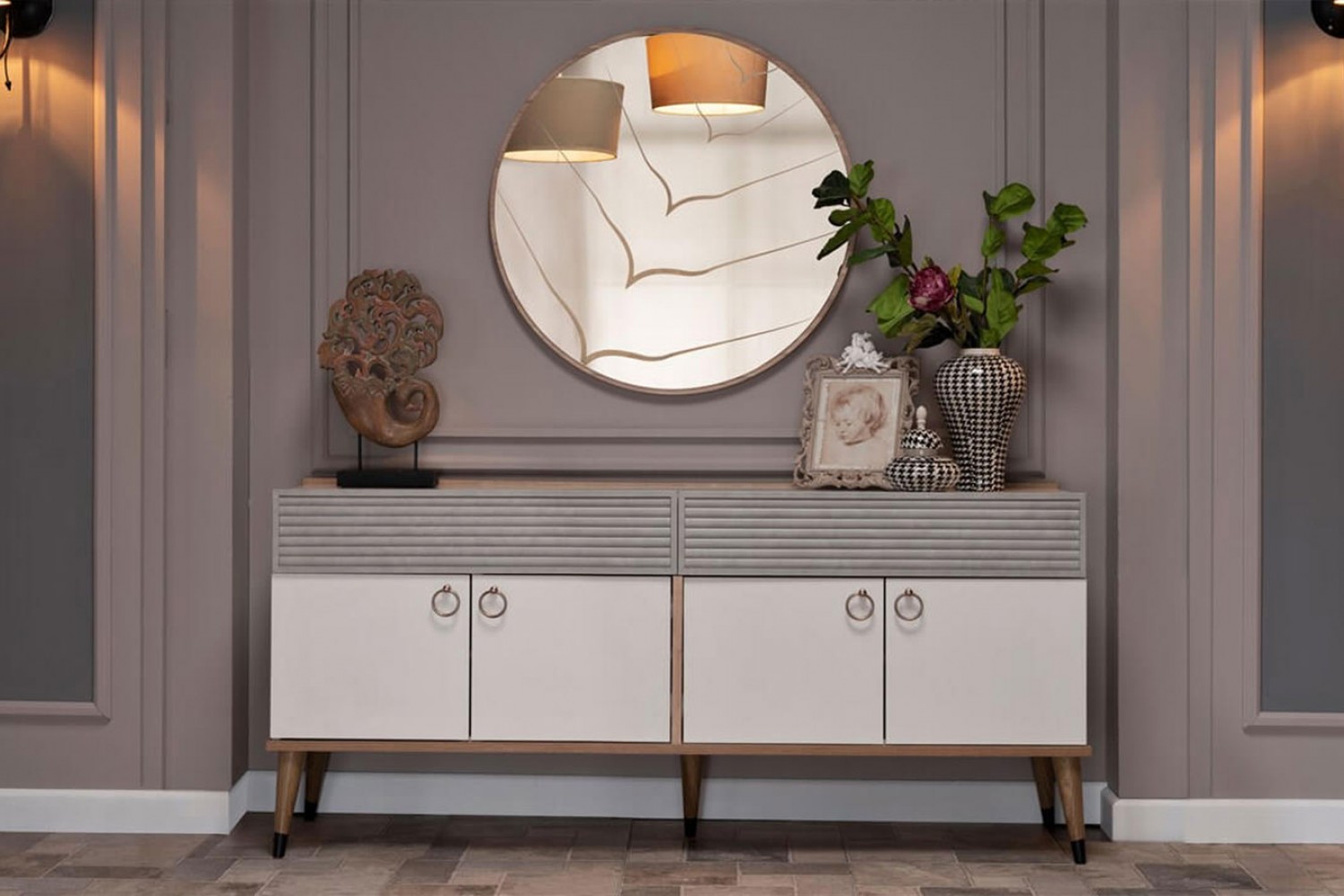 Lena Sideboard and Mirror