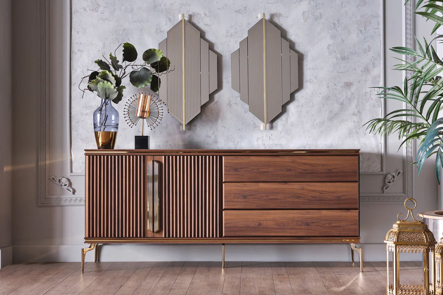 Montego Sideboard and Mirror