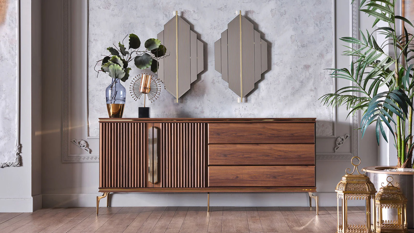 Montego Sideboard and Mirror