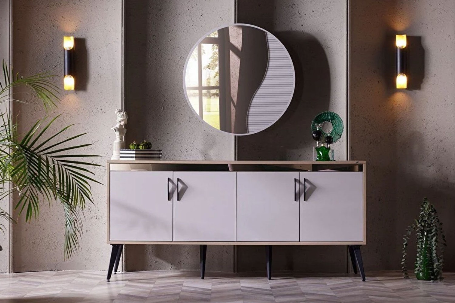 Serez Sideboard And Mirror