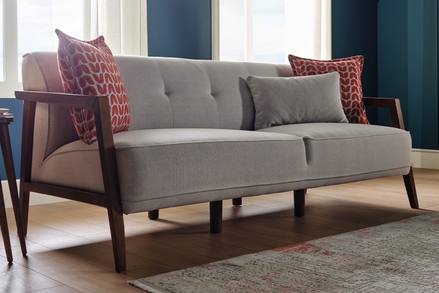 Gina Sofa 3 Seater Wood