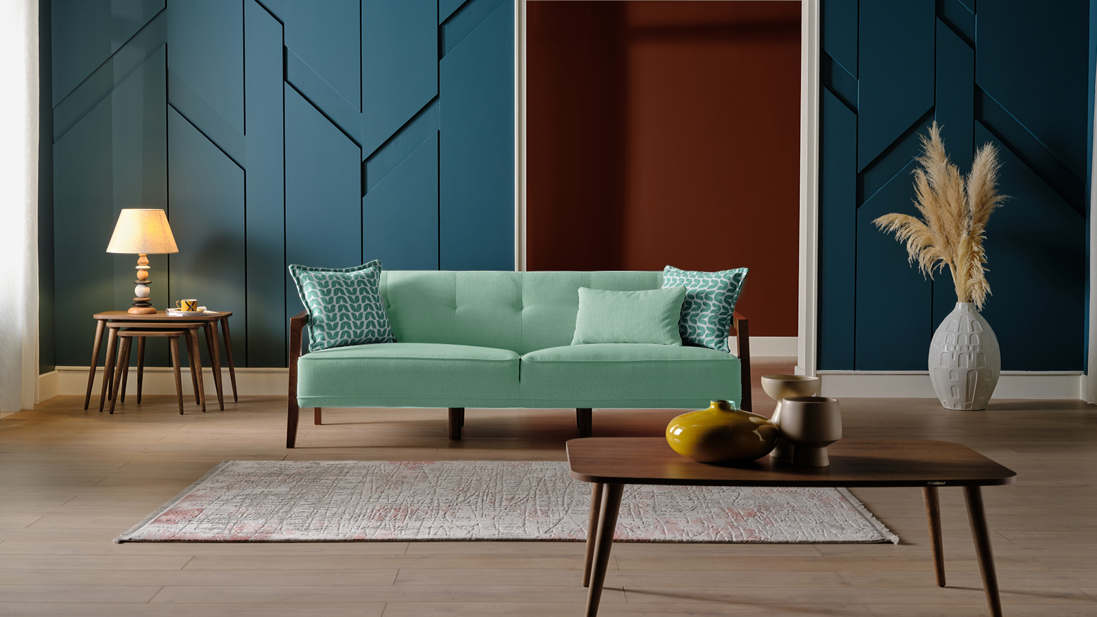 Gina Sofa 3 Seater Wood Gina Sofa 3 Seater Wood