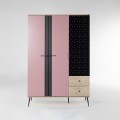 Alice 3 Door Closet (Pink)