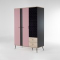 Alice 3 Door Closet (Pink)