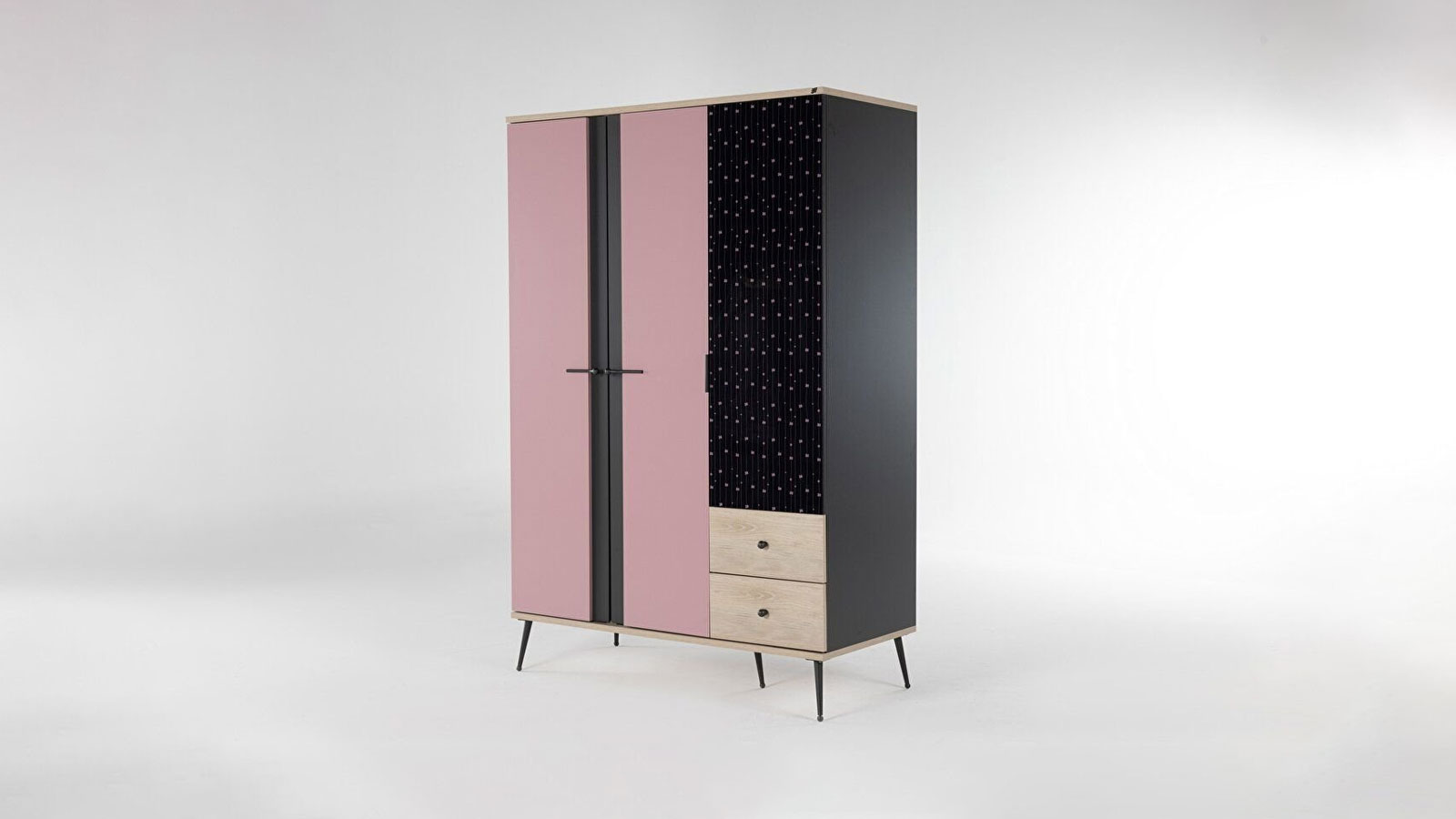 Alice 3 Door Closet (Pink) Alice 3 Door Closet (Pink)