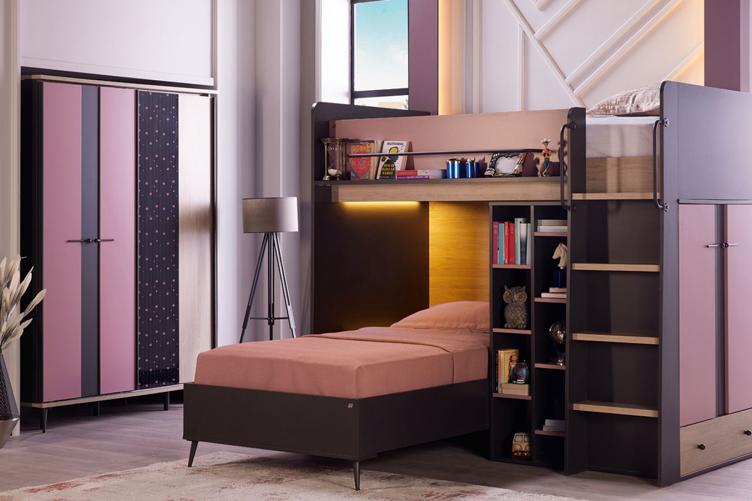 Alice Bunkbed Pink